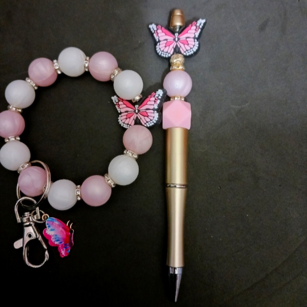 Wristlet Keychain and pen